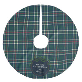 Classic Green Tartan Plaid Custom Tree Skirt Kerstboom Rok