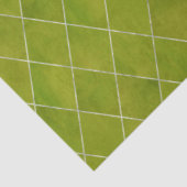 Classic Green Velvet Argyle Pattern Luxury Tissuepapier (Detail)