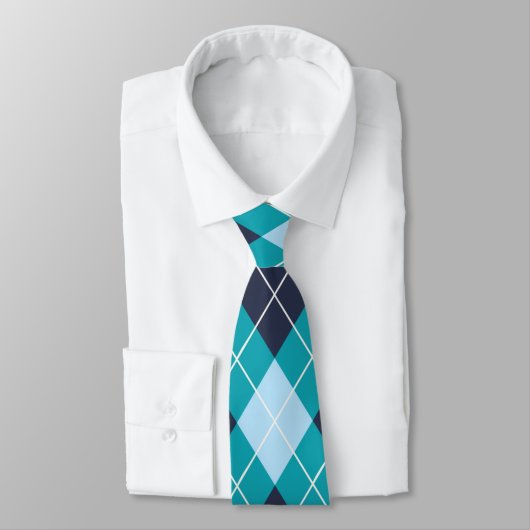 Classic Green White Black Pattern Neck Tie Stropdas (Gebonden)