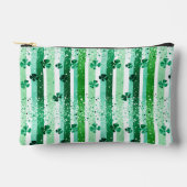 Classic Green White Vertical Stripes Shamrocks Etui (Voorkant)