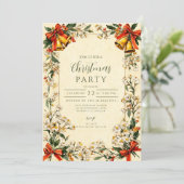 Classic Greenery Kerstmis Kaart (Staand voorkant)