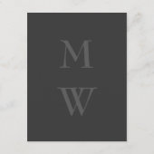 Classic Grey Bar Mitzvah Informatie Kaart (Achterkant)