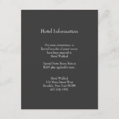 Classic Grey Bar Mitzvah Informatie Kaart (Voorkant)