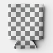 Classic grey checkerboard blikjeskoeler (Voorkant)