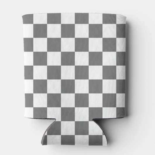 Classic grey checkerboard blikjeskoeler (Achterkant)