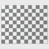 Classic Grey checkerboard  Cadeaupapier (Vlak)