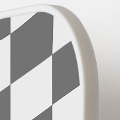 Classic Grey checkerboard Pickleball Paddle (Links Detail)