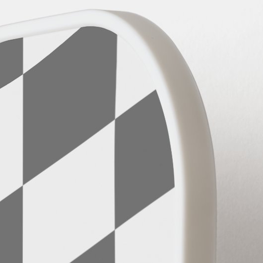Classic Grey checkerboard  Pickleball Paddle (Links Detail)