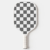 Classic Grey checkerboard Pickleball Paddle (Voorkant)