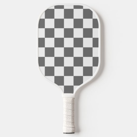 Classic Grey checkerboard Pickleball Paddle (Voorkant)