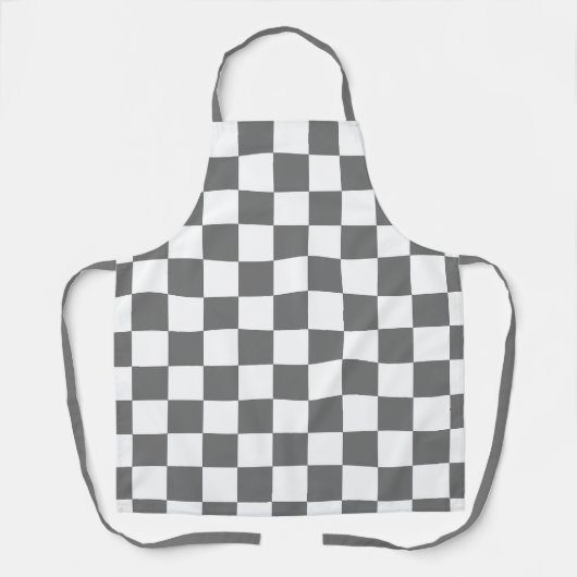 Classic grey checkerboard schort (Voorkant)