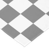Classic grey checkerboard tafelkleed (Gekanteld)