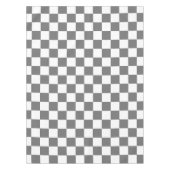 Classic grey checkerboard tafelkleed (Voorkant)