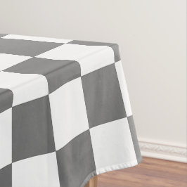 Classic grey checkerboard tafelkleed