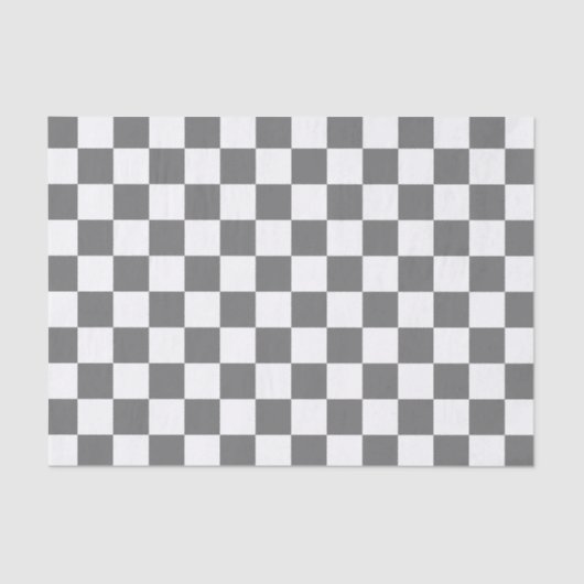 Classic Grey checkerboard  Tissuepapier (Voorkant)