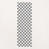 Classic Grey checkerboard Yoga Mat (Voorkant)