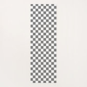 Classic Grey checkerboard Yoga Mat (Achterkant)