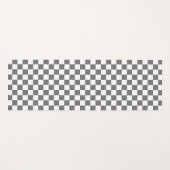 Classic Grey checkerboard Yoga Mat (Voorkant (horizontaal))