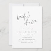 Classic Grey Elegant Vrijgezellenfeest Kaart (Voorkant)