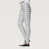 Classic Grey Houndstooth Pattern-Leggings Leggings (Links)