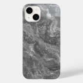 Classic Grey Marble Stone Texture iPhone Case (Achterkant)