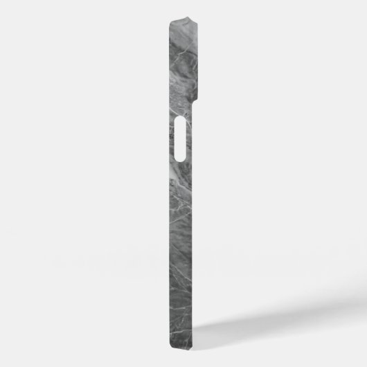 Classic Grey Marble Stone Texture iPhone Case (Achterkant / Rechts)