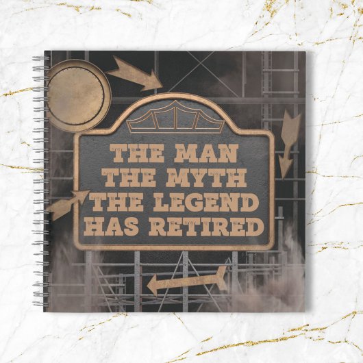 Classic Grey Metal Legend Pensioen Gastenboek Notitieboek