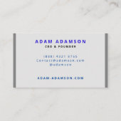 Classic Grey Oprichter CEO President Director Visitekaartje (Achterkant)