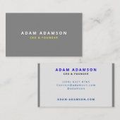 Classic Grey Oprichter CEO President Director Visitekaartje (Voorkant / Achterkant)