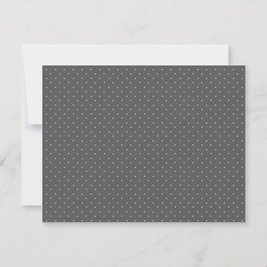 Classic Grey Polka Dot Bedankt Opmerking Kaarten (Achterkant)