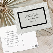 Classic Grey Sympathy Dank u Briefkaart