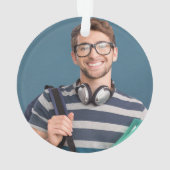 Classic Groen en Goud 20xx Afstuderen Foto Ornament (achterkant)