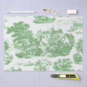 Classic Groen  Frans Chateau Toile Tissuepapier (Craft)