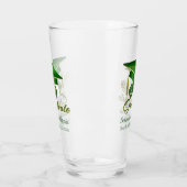 Classic Groen Goud Gepersonaliseerd Afstuderen 20X Glas (Links)