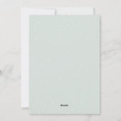 Classic Groen Wit Feestelijke Sneeuw Vrolijk Kerst Feestdagenkaart (Achterkant)