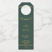 Classic Groene & Gouden Fleshanger Labels - Luxury (Voorkant)