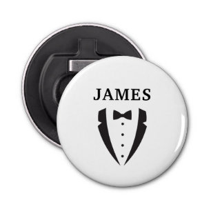 Classic Groomsman Bow Stropdas Tuxedo Button Flesopener