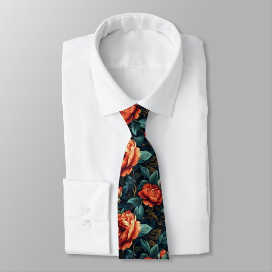 Classic Groomsman Gift Rose Floral Stropdas (Gebonden)