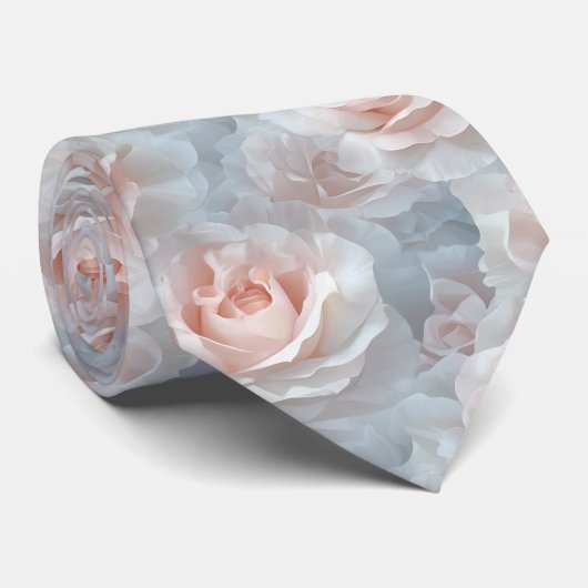 Classic Groomsman Gift Rose Flower Stropdas (Opgerold)