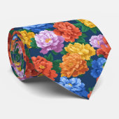 Classic Groomsmen Peonies Floral Stropdas (Opgerold)