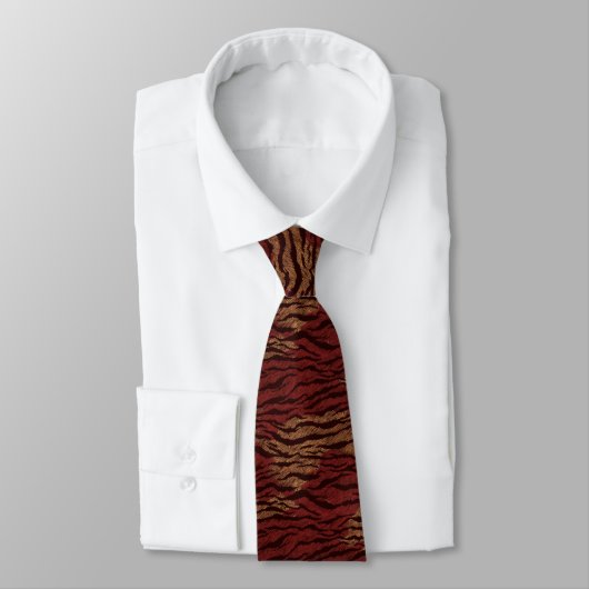 Classic Groomsmen Tiger Print Stropdas (Gebonden)
