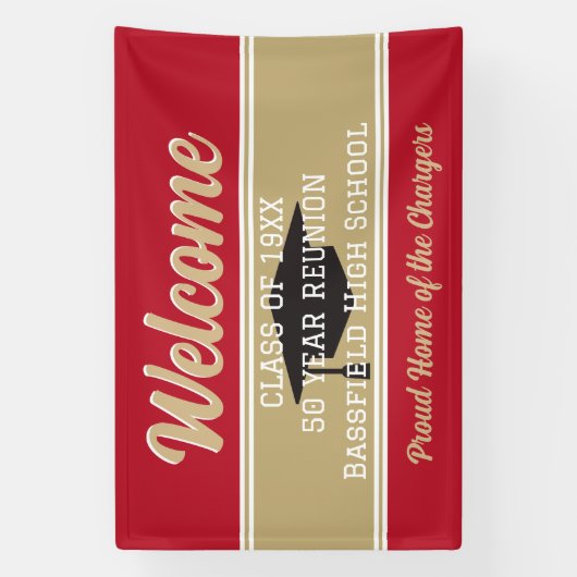 Classic! Grote Custom Class Reunion banner (Verticaal)