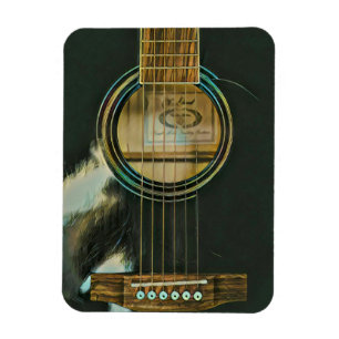 Classic guitar gift for dad magneet