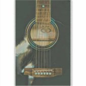 Classic guitar gift for dad sticker (Voorkant)