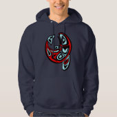 Classic Haida Orca Totem Tattoo Killer Whale Art H Hoodie (Voorkant)