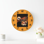 Classic Halloween Jack-O-Lantern Creepy House Grote Klok (Huis)