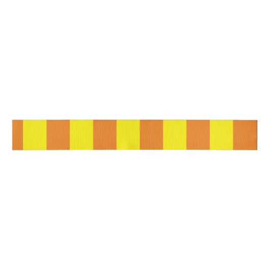 Classic Halloween Sinaasappel en geel lint (Voorkant)