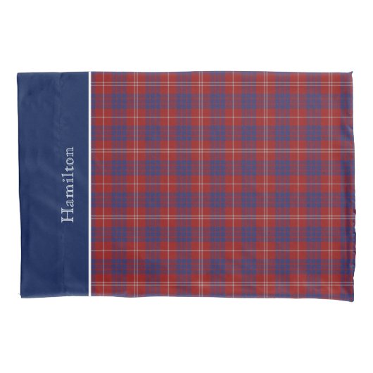 Classic Hamilton Clan Tartan Plaid Pillow Hoesje Kussensloop (Voorkant)