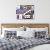 Classic Hamptons House-by Aaron Monet Canvas Afdruk (Insitu (Slaapkamer))