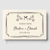 Classic Hand Drawn Scribble  Wedding  Gastenboek (Voorkant)